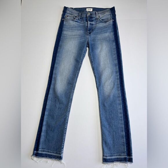 Hudson Jeans Midrise Tilda Crop Cigarette Women’s Size 27 Hem Side Detail Denim - Picture 8 of 14